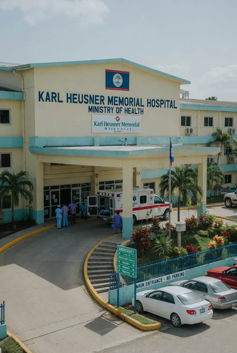 Illustrative image of a Belize hospital (AI-generated)