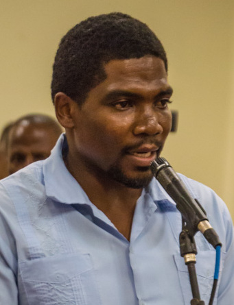 Prime Minister Terrance Drew of St Kitts and Nevis
