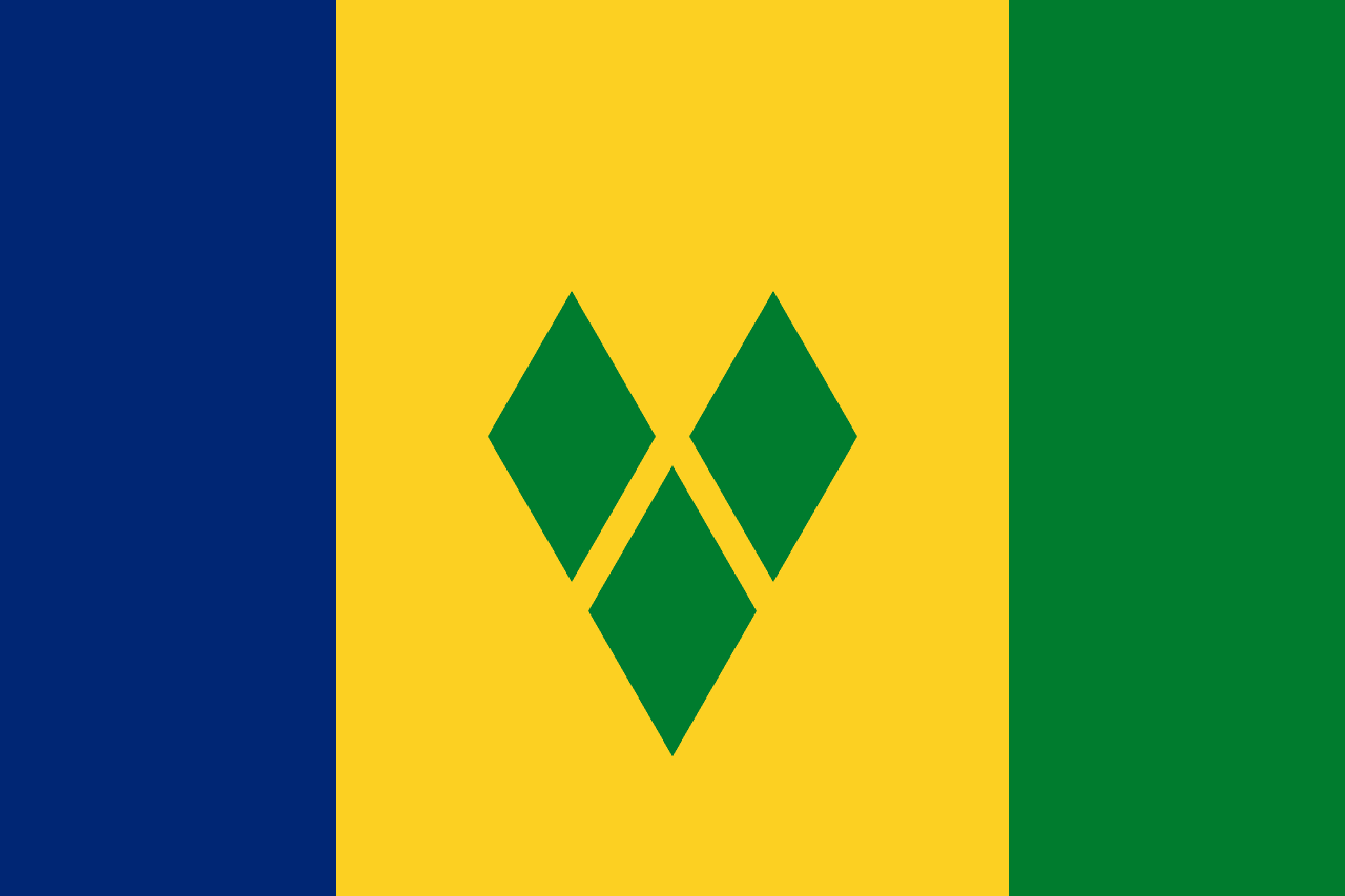 Flag of St Vincent and the Grenadines