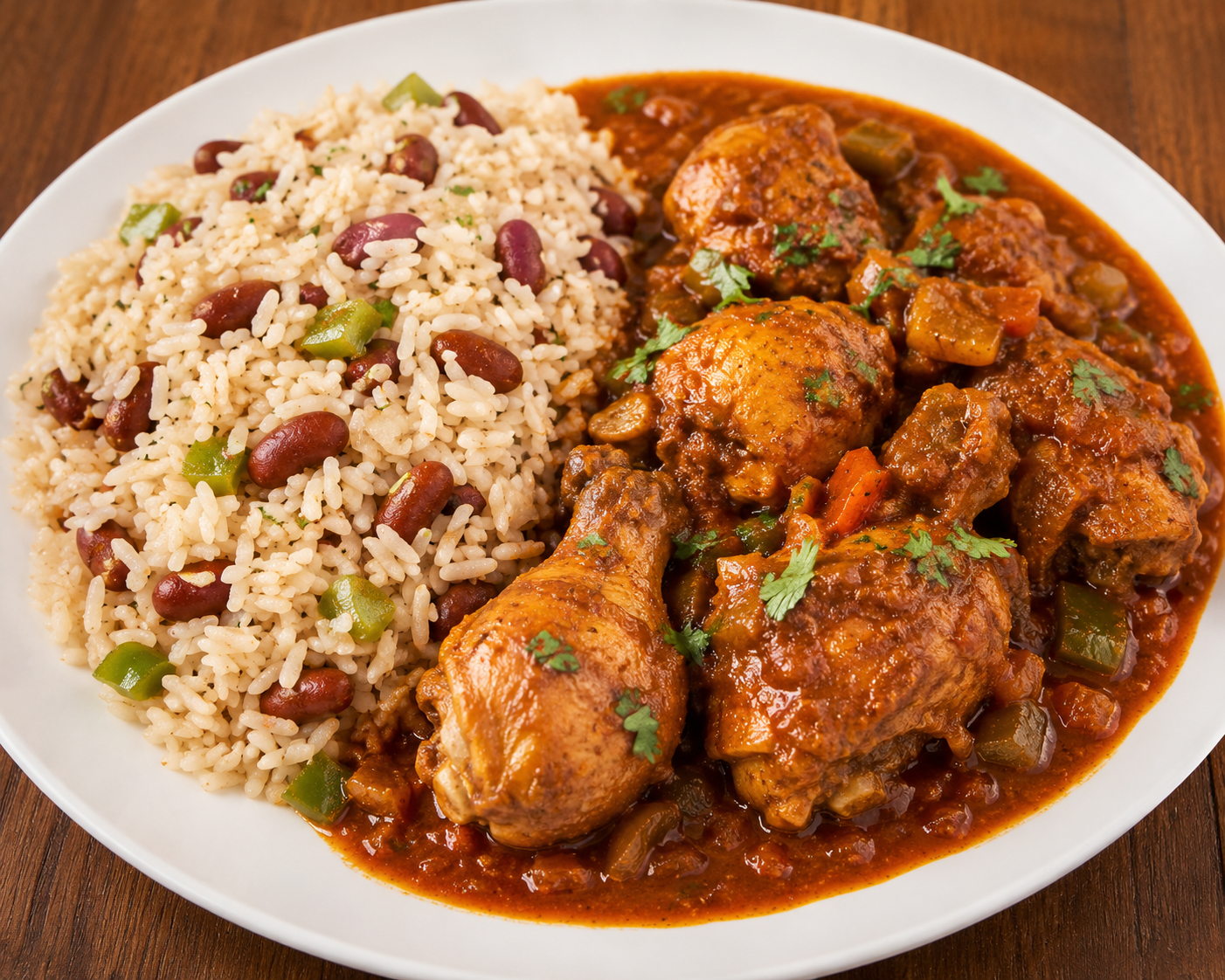 Illustrative image of Belizean rice and beans (AI-generated)