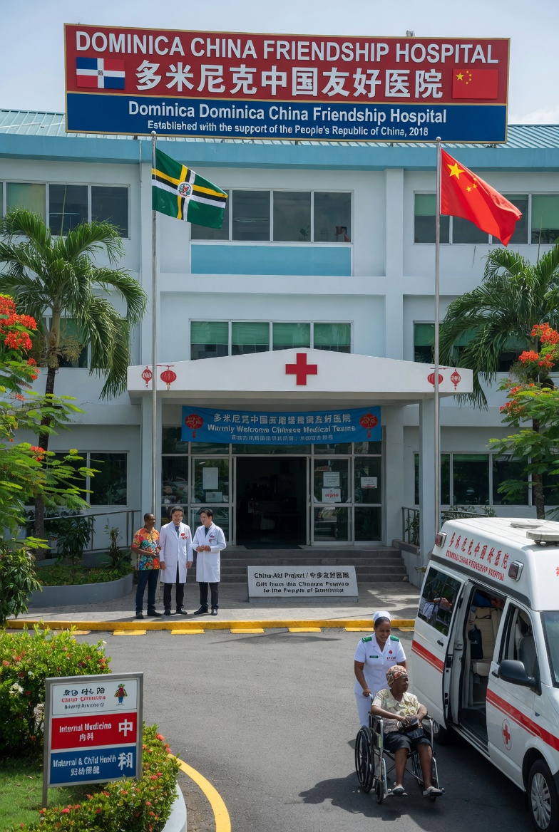 Illustrative image of a Dominica hospital (AI-generated)