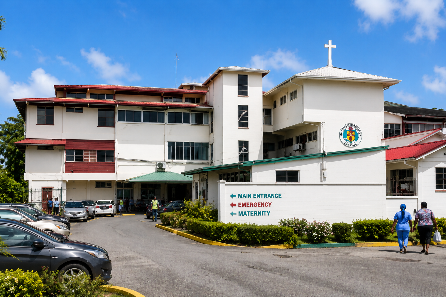 Illustrative image of a Guyana hospital (AI-generated)