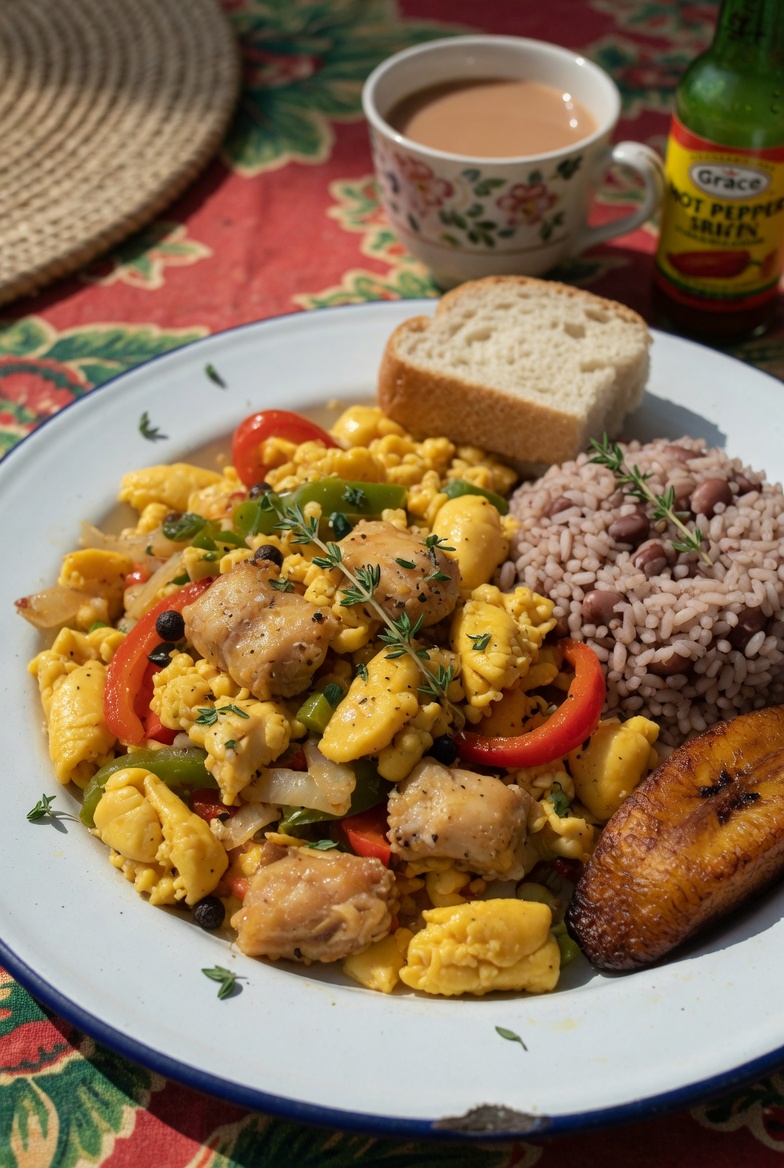 Ackee and Saltfish, the national dish of Jamaica (illustrative)